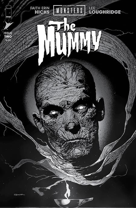 Image Comics Comic Books > Incentives UNIVERSAL MONSTERS THE MUMMY #2 (OF 4) CVR D INC 1:25 RYAN SOOK B&W CLASSIC HORROR VAR 70985304270900241 0225IM419