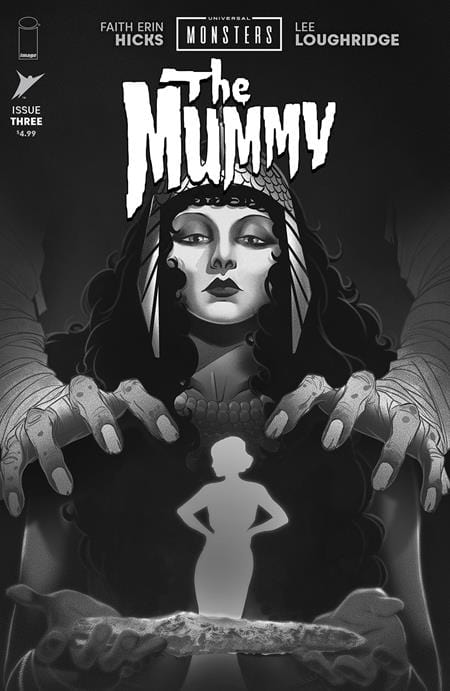 Image Comics Comic Books > Incentives UNIVERSAL MONSTERS THE MUMMY #3 (OF 4) CVR D INC 1:25 SWEENEY BOO CLASSIC HORROR B&W VAR 70985304270900341 0325IM378