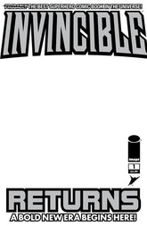 Image Comics Comic Books INVINCIBLE RETURNS FACSIMILE EDITION #1 CVR D BLANK SKETCH VAR 70985304592200141 0126IM0309