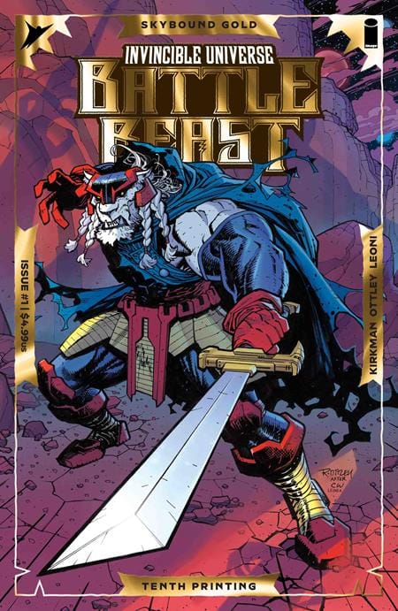 Image Comics Comic Books INVINCIBLE UNIVERSE BATTLE BEAST #1 10TH PTG CVR A RYAN OTTLEY & ANNALISA LEONI EMBOSS & GOLD FOIL (Release Date: 10/14/2026) 70985304975300111 0826IM8144