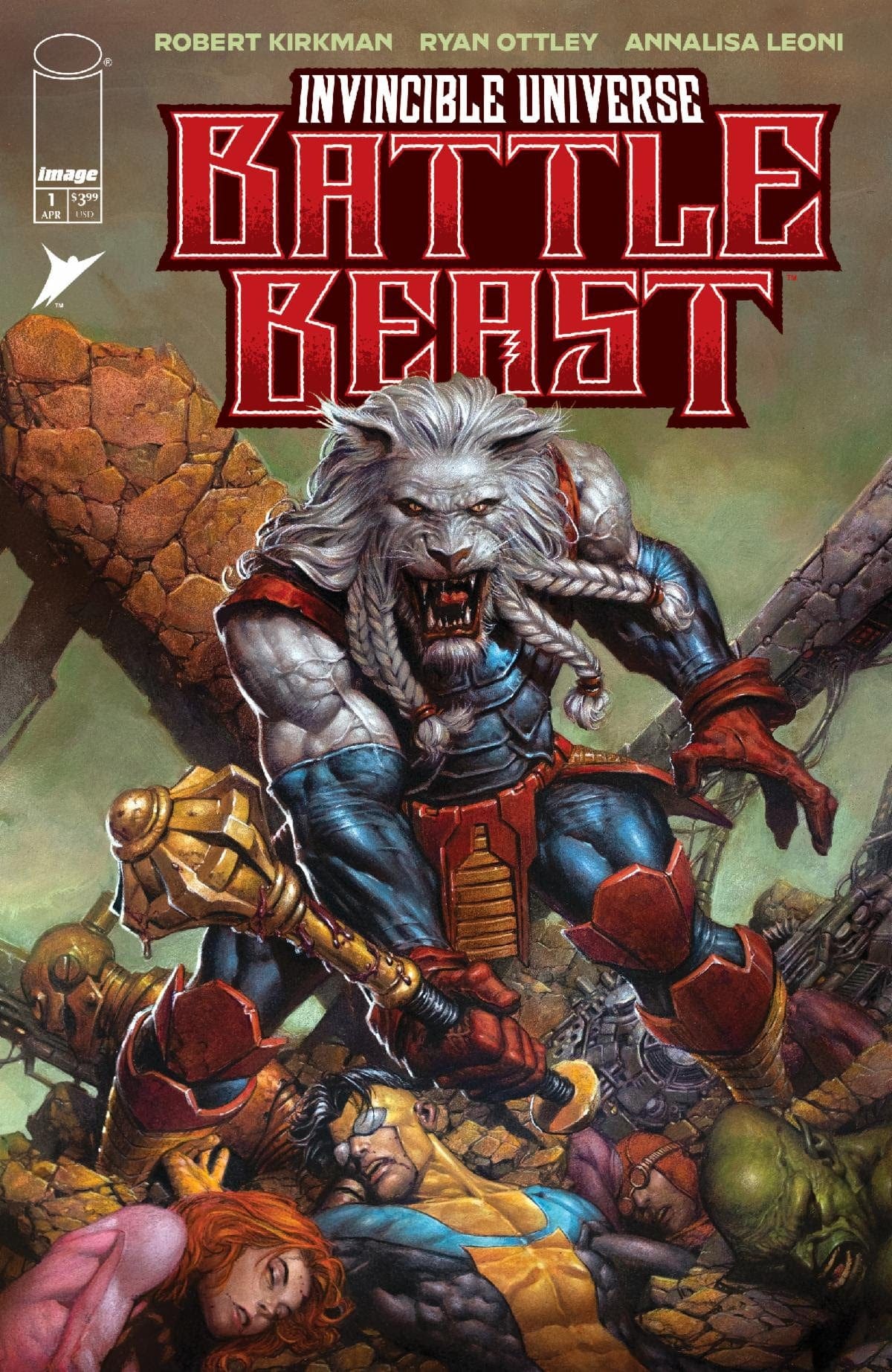 Image Comics Comic Books INVINCIBLE UNIVERSE BATTLE BEAST #1 CVR B DAVD FINCH VAR 70985304269300121 0125IM288