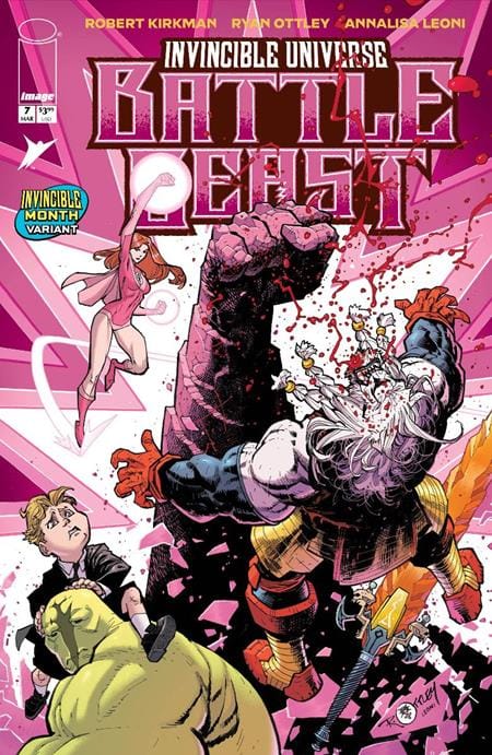 Image Comics Comic Books INVINCIBLE UNIVERSE BATTLE BEAST #7 CVR H RYAN OTTLEY & ANNALISA LEONI INVINCIBLE TEAM UP VAR 70985304269300781 0126IM8052
