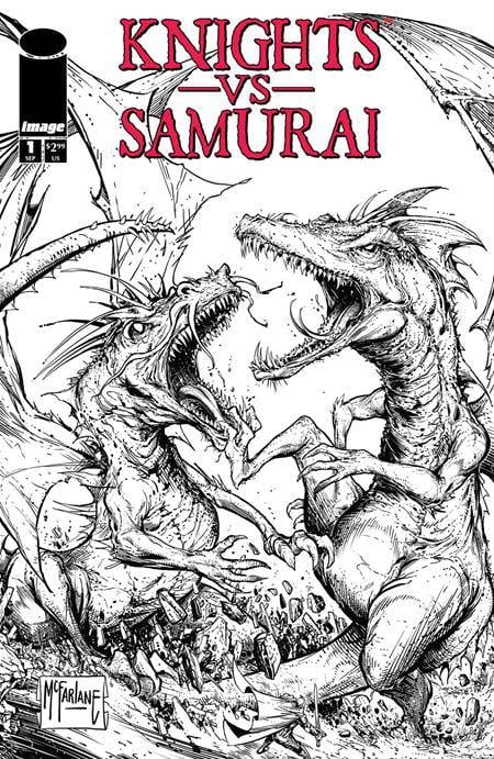 Image Comics Comic Books KNIGHTS VS SAMURAI #1 CVR C TODD MCFARLANE B&W VAR 70985304101600131 0724IM997