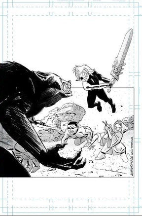 LOST FANTASY #12 CVR D 1:50 INCV ALEX DIOTTO VIRGIN RAW ART VAR
