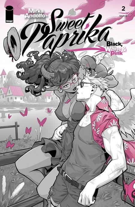 Image Comics Comic Books MIRKA ANDOLFOS SWEET PAPRIKA BLACK WHITE & PINK #2 CVR B XONGBROS VAR 70985303735400221 0624IM256