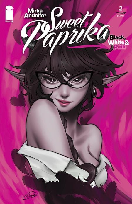 Image Comics Comic Books MIRKA ANDOLFOS SWEET PAPRIKA BLACK WHITE & PINK #2 CVR C MIKI OKAZAKI VAR 70985303735400231 0624IM257