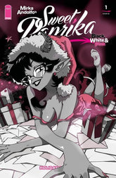 Image Comics Comic Books MIRKA ANDOLFOS SWEET PAPRIKA BLACK WHITE & PINK HOLIDAY SPECIAL (ONE SHOT) CVR C RACHTA LIN VAR (MR) 70985304535900131 1025IM0293