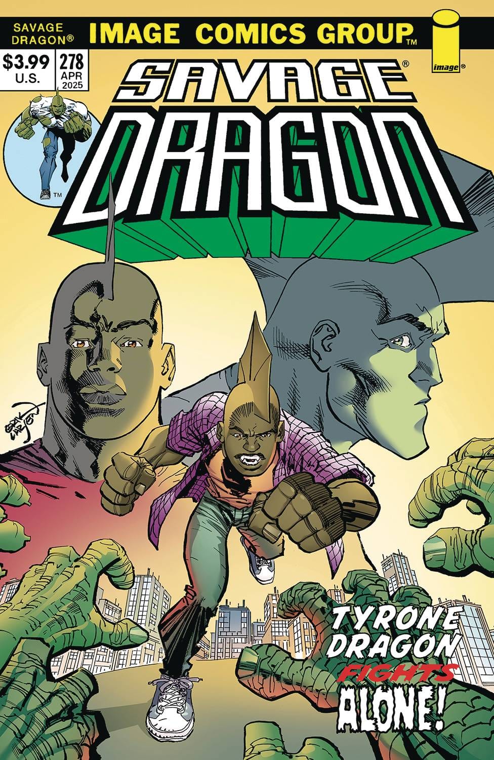 Image Comics Comic Books SAVAGE DRAGON #278 CVR B ERIK LARSEN 70S TRADE DRESS VAR (MR) 70985305211127821 0225IM398