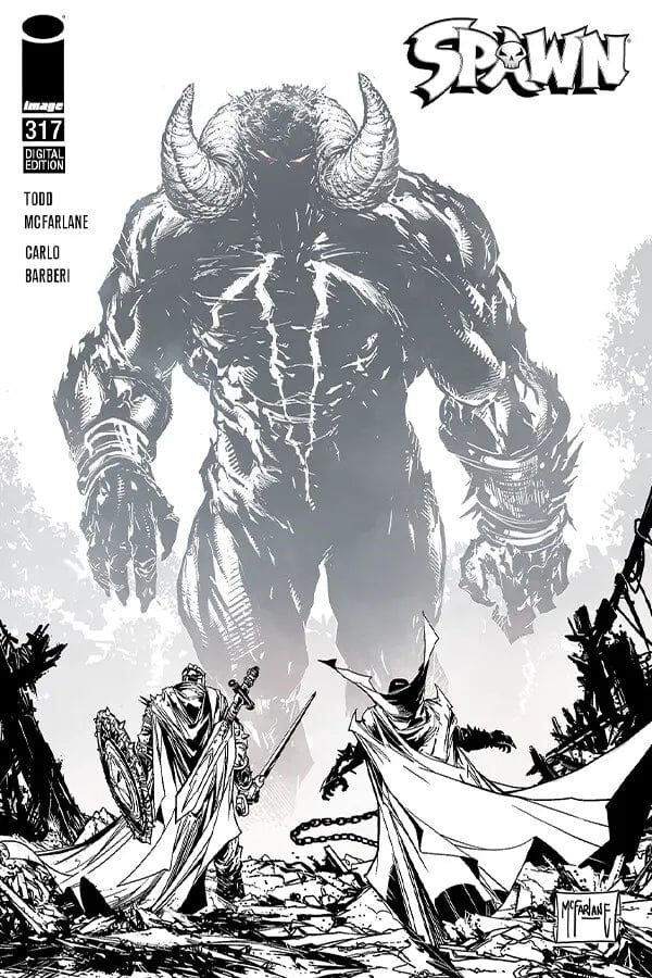 Image Comics Comic Books SPAWN #317 B & W VAR 70985300214731741