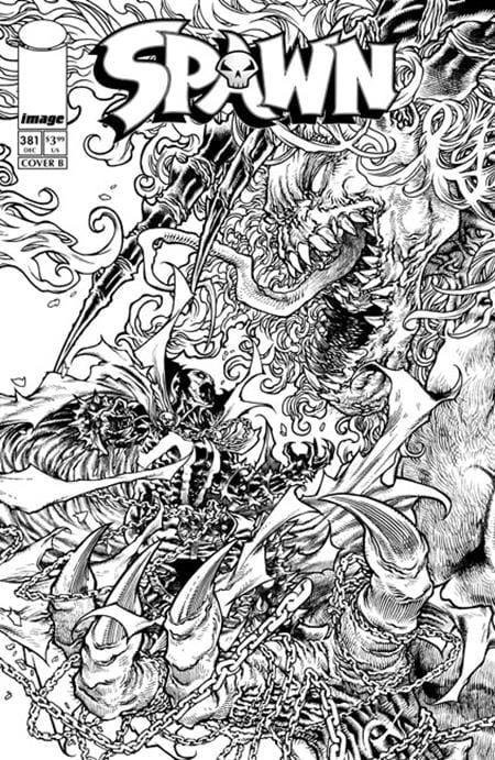 SPAWN #381 CVR B HARVEY TOLIBAO B&W VAR (Release Date: 11/25/2026)
