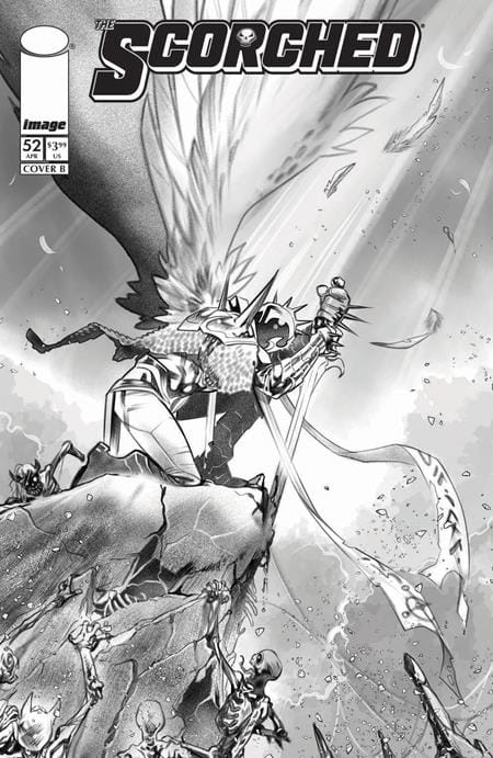 Image Comics Comic Books SPAWN SCORCHED #52 CVR B IG GUARA B&W VAR 70985303270005221 0226IM0445