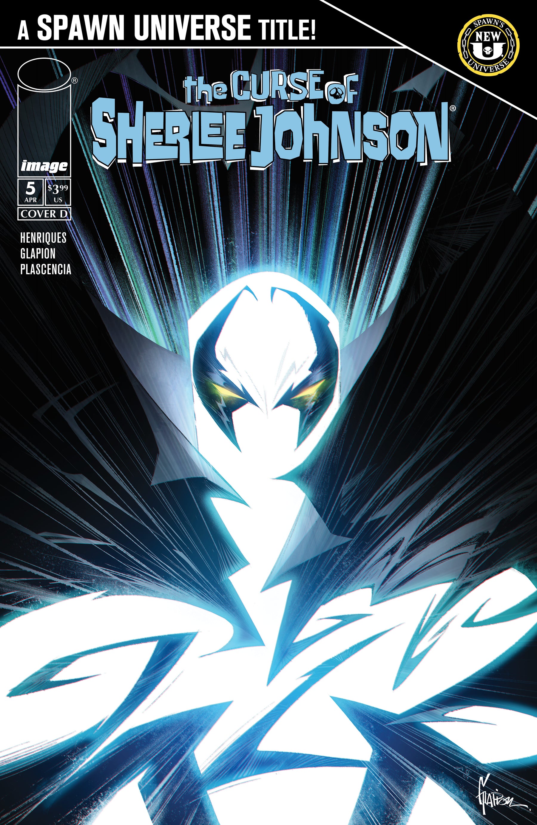 SPAWN THE CURSE OF SHERLEE JOHNSON #5 CVR D JONATHAN GLAPION VAR