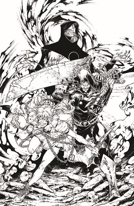 SPAWN THE CURSE OF SHERLEE JOHNSON #6 CVR C BRETT BOOTH B&W VIRGIN VAR