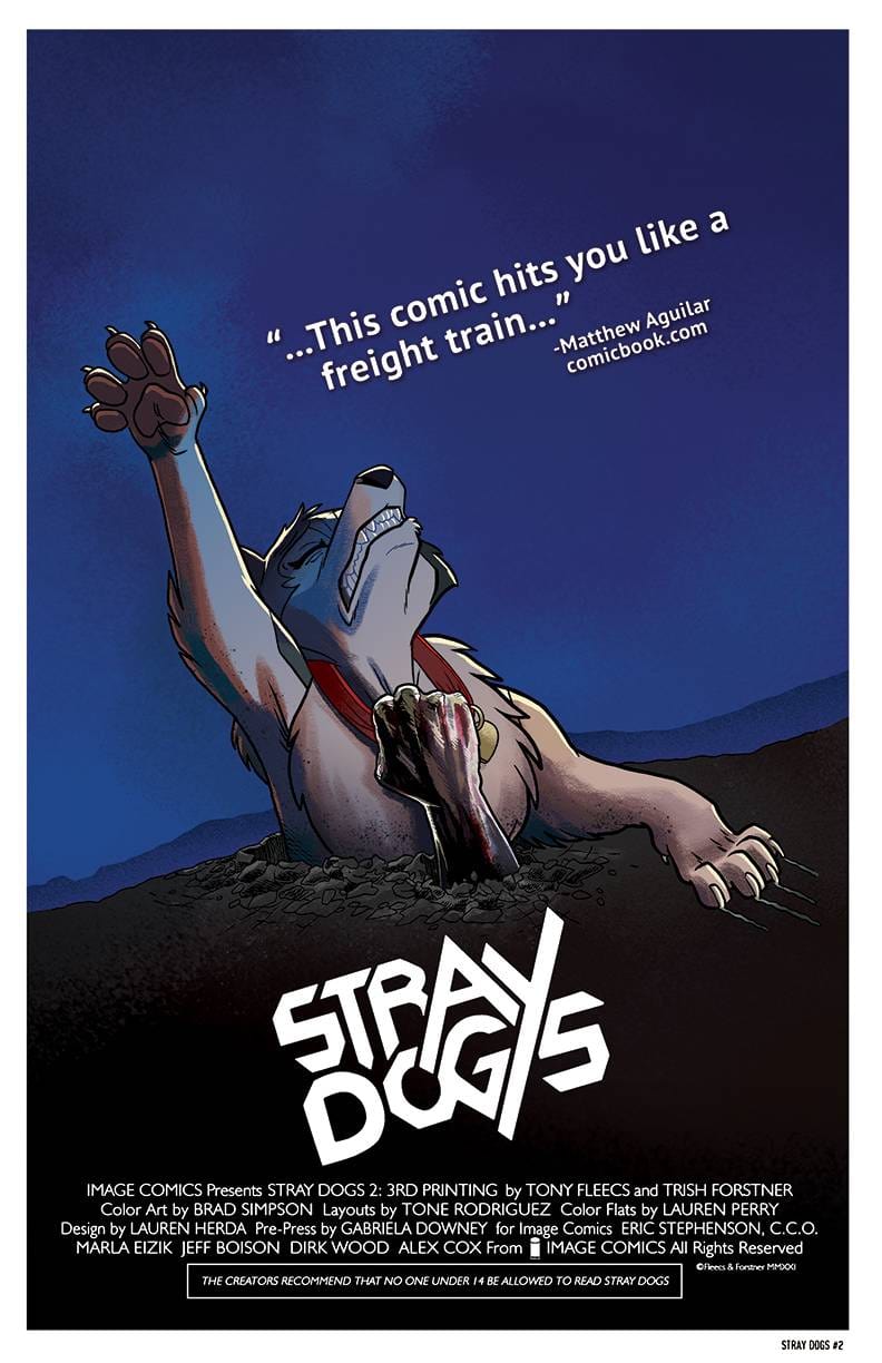 Image Comics Comic Books STRAY DOGS #2 3RD PTG 70985303069000213