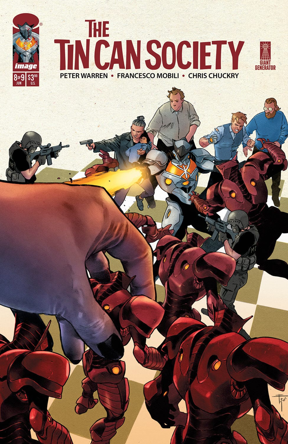 Image Comics Comic Books TIN CAN SOCIETY #8 (OF 9) CVR A FRANCESCO MOBILI & CHRIS CHUCKRY 70985304096500811 0425IM417