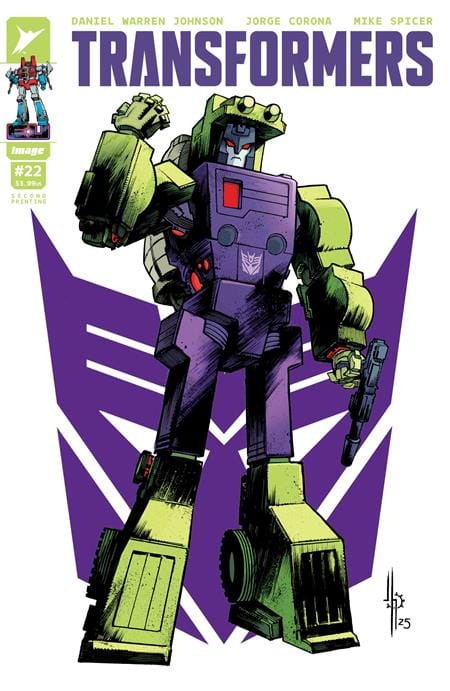 Image Comics Comic Books TRANSFORMERS #22 2ND PTG CVR A JASON HOWARD DECEPTICON CVR 70985303861002212 1125IM8055