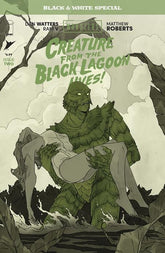 Image Comics Comic Books UNIVERSAL MONSTERS CREATURE FROM THE BLACK LAGOON LIVES BLACK & WHITE SPECIAL #2 (OF 2) CVR B ABIGAIL LARSON VAR 70985304623300221 0426IM0442