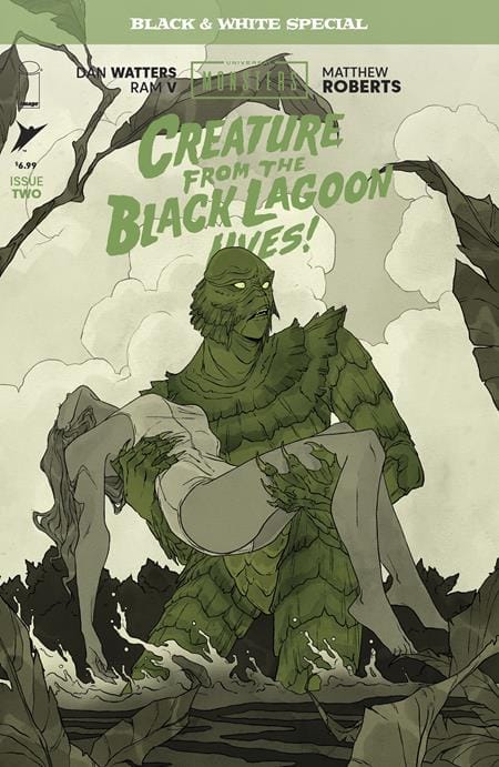 Image Comics Comic Books UNIVERSAL MONSTERS CREATURE FROM THE BLACK LAGOON LIVES BLACK & WHITE SPECIAL #2 (OF 2) CVR B ABIGAIL LARSON VAR 70985304623300221 0426IM0442