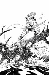 Image Comics Comic Books VIKING MOON #2 (OF 5) CVR F PHILLIPPE XAVIER YOUNGBLOOD TEAM UP B&W VIRGIN VAR 70985304428400261 0825IM8462
