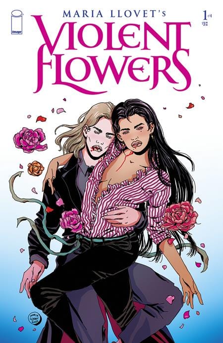 Image Comics Comic Books VIOLENT FLOWERS #1 (OF 4) CVR B MARIA LLOVET ROSES VAR (MR) 70985304100900121 0724IM281