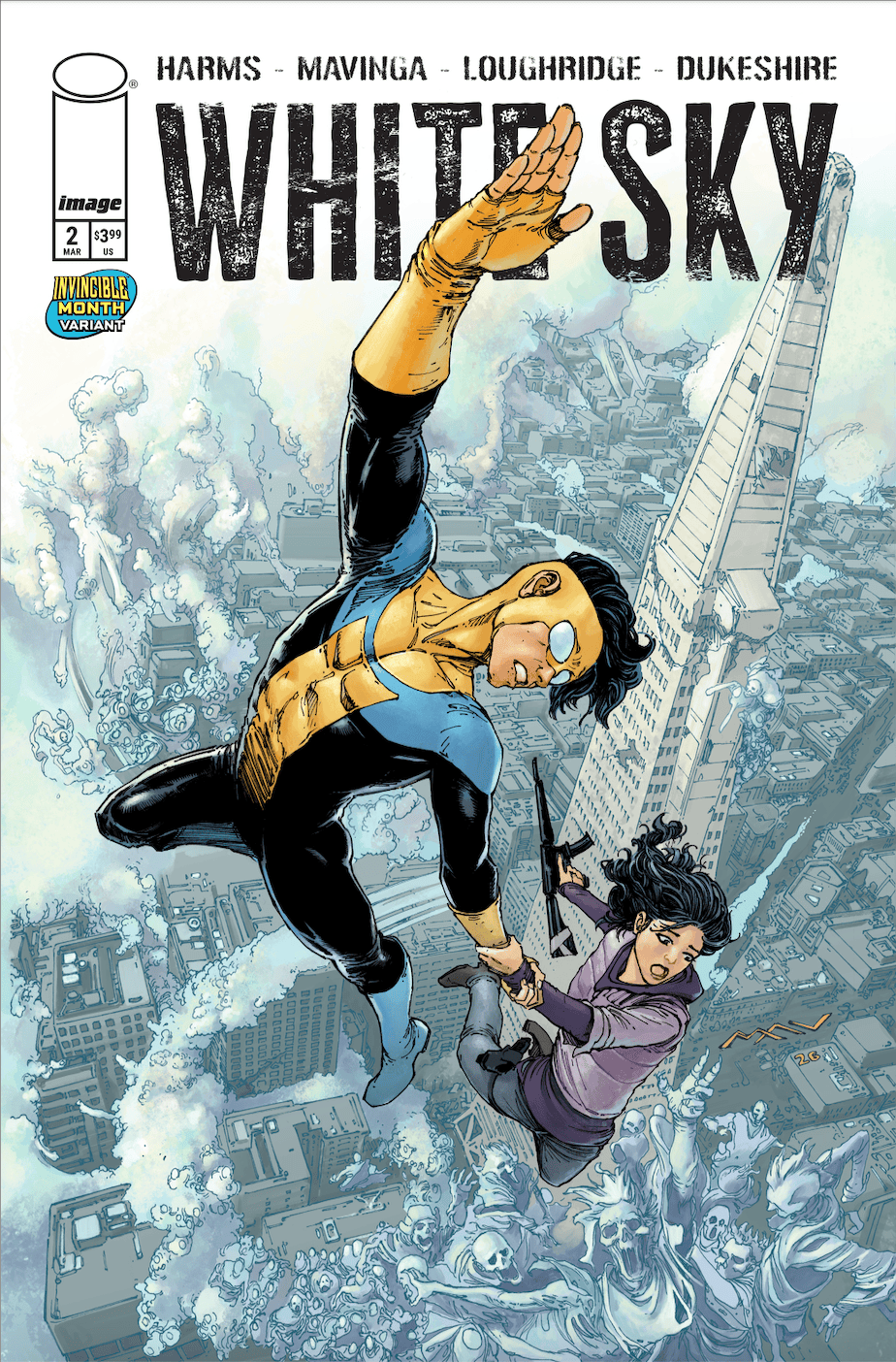 Image Comics Comic Books WHITE SKY #2 CVR C JP MAVINGA INVINCIBLE TEAM UP VAR (MR) 70985304580900231 0126IM8064