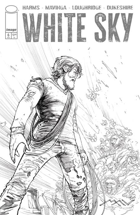 Image Comics Comic Books WHITE SKY #6 CVR C JP MAVINGA B&W VAR (MR) (Release Date: 08/26/2026) 0626IM0448