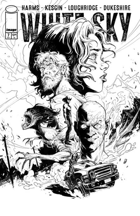 Image Comics Comic Books WHITE SKY #7 CVR B SUMEYYE KESGIN B&W VAR (MR) (Release Date: 11/25/2026) 70985304580900721 0926IM0476