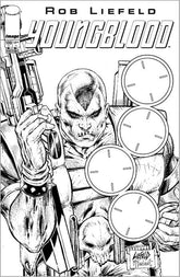 Image Comics Comic Books YOUNGBLOOD #100 2ND PTG CVR C B&W BLANK GUN SIGHT VAR 70985304675210032 0526IM8426