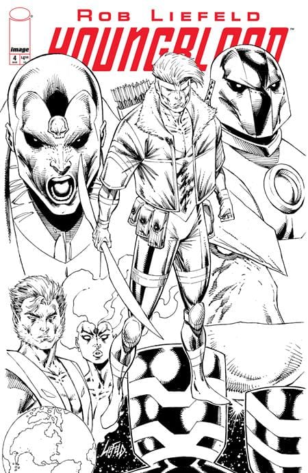 YOUNGBLOOD #4 (2025) CVR E B&W VAR