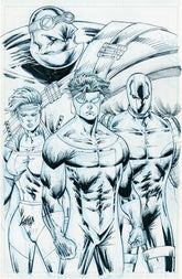 Image Comics Comic Books YOUNGBLOOD #5 CVR H ROB LIEFELD INVINCIBLE TEAM UP B&W VAR (MR) 70985304513700581 0226IM8362