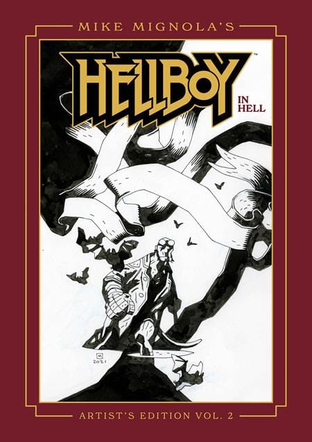 Image Comics Graphic Novel MIKE MIGNOLAS HELLBOY IN HELL ARTISTS EDITION HC BOOK 02 DIRECT MARKET EXCLUSIVE MIKE MIGNOLA CVR 9781534332775 0825IM0482