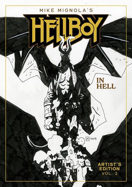 Image Comics Graphic Novel MIKE MIGNOLAS HELLBOY IN HELL ARTISTS EDITION HC BOOK 02 MIKE MIGNOLA CVR 9781534332843 0825IM0481