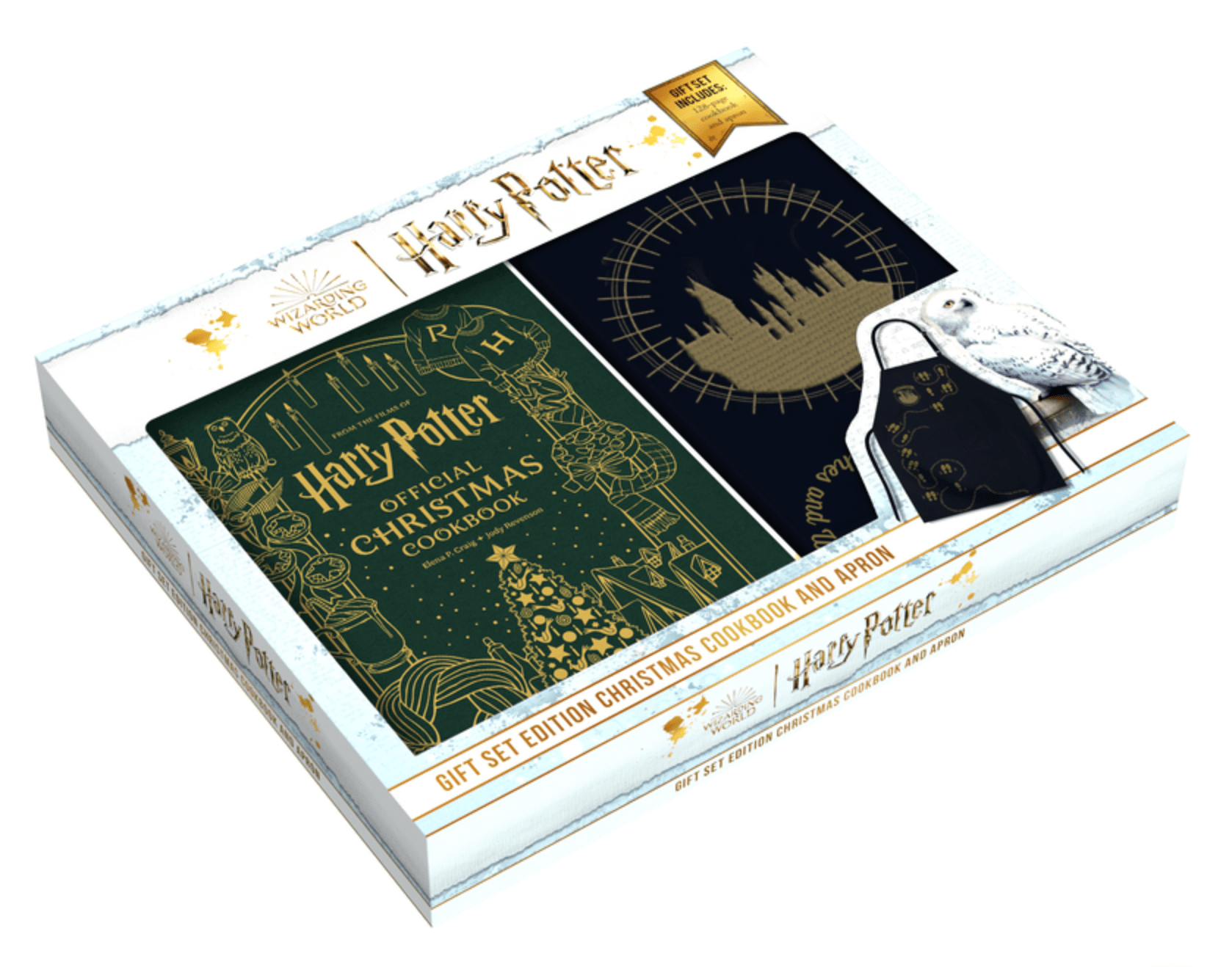 Insight Editions Books > Art & Gifts > Cookbooks Harry Potter: Christmas Cookbook and Apron - Gift Set Edition 9798886632842 ING-9798886632842