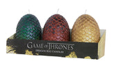 Insight Editions Decor > Candles Game of Thrones: Sculpted Dragon Egg Candles (Set of 3) 818598021983 9781682983218