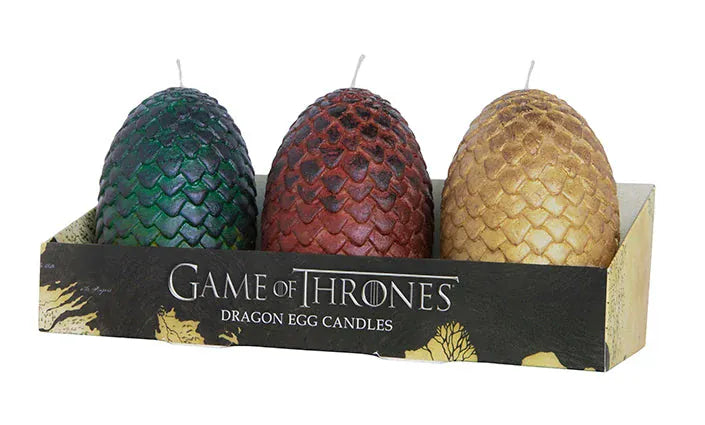 Insight Editions Decor > Candles Game of Thrones: Sculpted Dragon Egg Candles (Set of 3) 818598021983 9781682983218