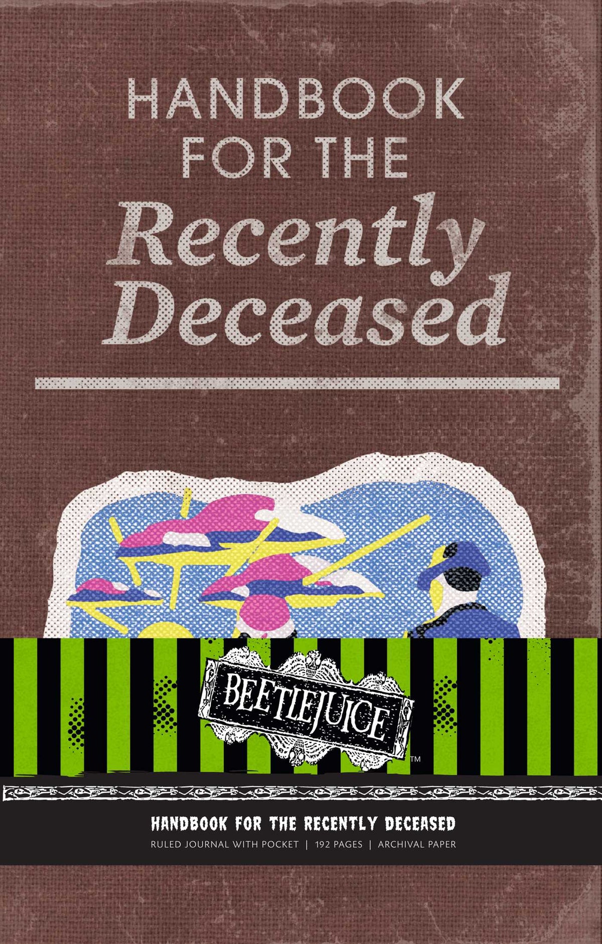 Insight Editions Journals Beetlejuice: Handbook for the Recently Deceased Hardcover Ruled Journal 9781683833338 SS-9781683833338