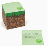 Insight Editions Stationery Minecraft: Grass Block Sticky Note Cube 9798886639148