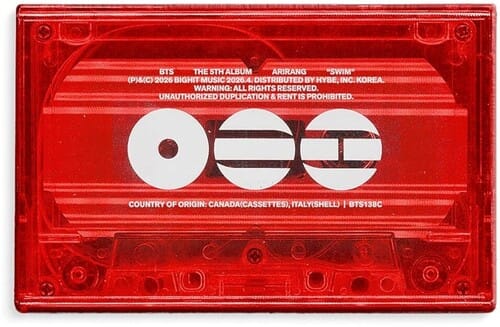 Interscope Records Music > Cassette BTS - Swim [CASSETTE] 198704872914 ISC240763.4