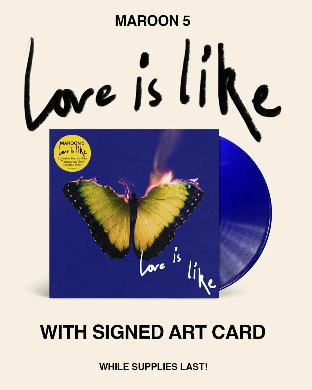 Interscope Records Music > Vinyl Records Maroon 5 - Love Is Like [Explicit Content] (Parental Advisory Explicit Lyrics, Indie Exclusive, Limited Edition, Colored Vinyl, Blue) 602478504372 ISC185825.1