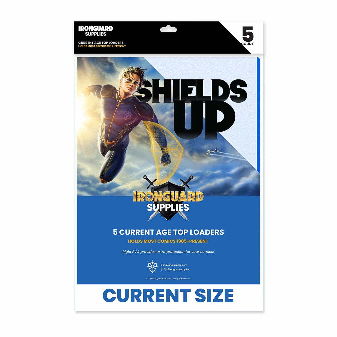 Ironguard Supplies Comic Supplies Ironguard: Top Loader 5ct - Current Size 699788850893 SUP001012
