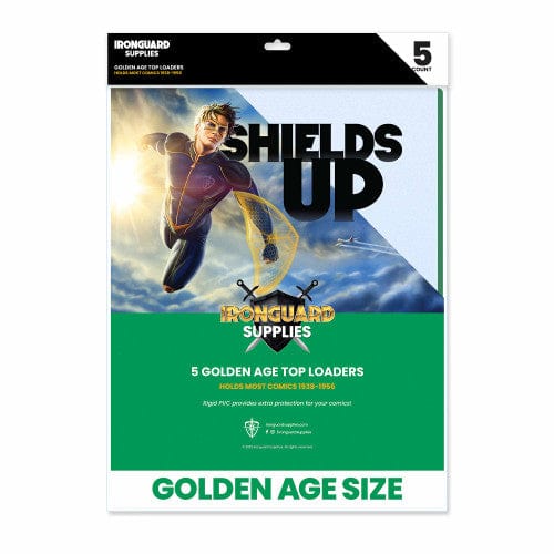 Ironguard Supplies Comic Supplies Ironguard: Top Loader 5ct - Golden Age Size 699788850916