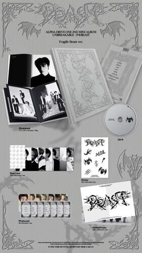 Isolation Network Music > Compact Discs Alpha Drive One - Alpha Drive One 2nd Mini Album 'Unbreakable Beast' - Fragile Beast [CD] (Sticker / Stickers, Postcard, Photo / Photo Card) 823375332312 ADVQ1001.2