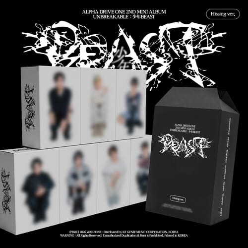 Isolation Network Music > Compact Discs Alpha Drive One - Alpha Drive One 2nd Mini Album 'Unbreakable Beast' - Hissing [CD] 823375332336 ADVQ1003.2