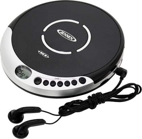 Jensen Music > Audio Equipment Jensen CD-60R Personal CD Player - 60 Second Anti-Skip - FM Radio (Silver/Black) 077283966019 JSEN66019