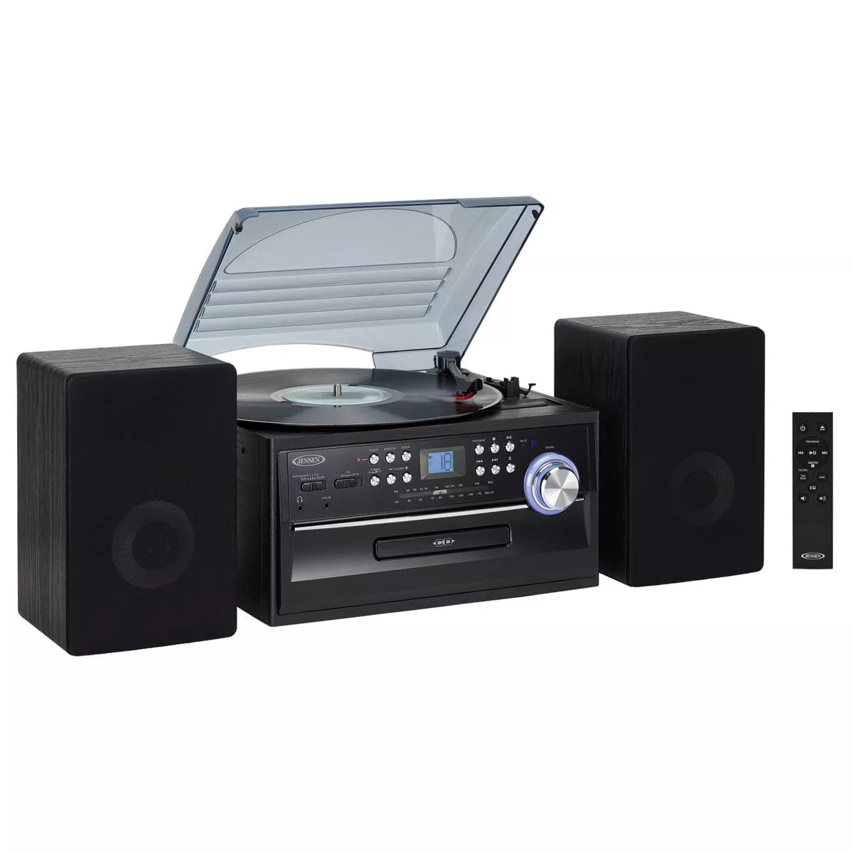 Jensen Music > Audio Equipment Jensen: JTA-475 - Turntable Music Entertainment System 077283914744 JSEN3914744