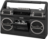 Jensen Music > Audio Equipment Jensen MCR-500 Portable Boombox Cassette Player/Recorder AM/FM Radio (Black) 077283960017 JSEN60017