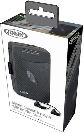 Jensen Music > Audio Equipment Jensen SCR-75 Personal Stereo Cassette Player - AM/FM - Stereo Earbuds (Black) 077283937514 JSEN37514