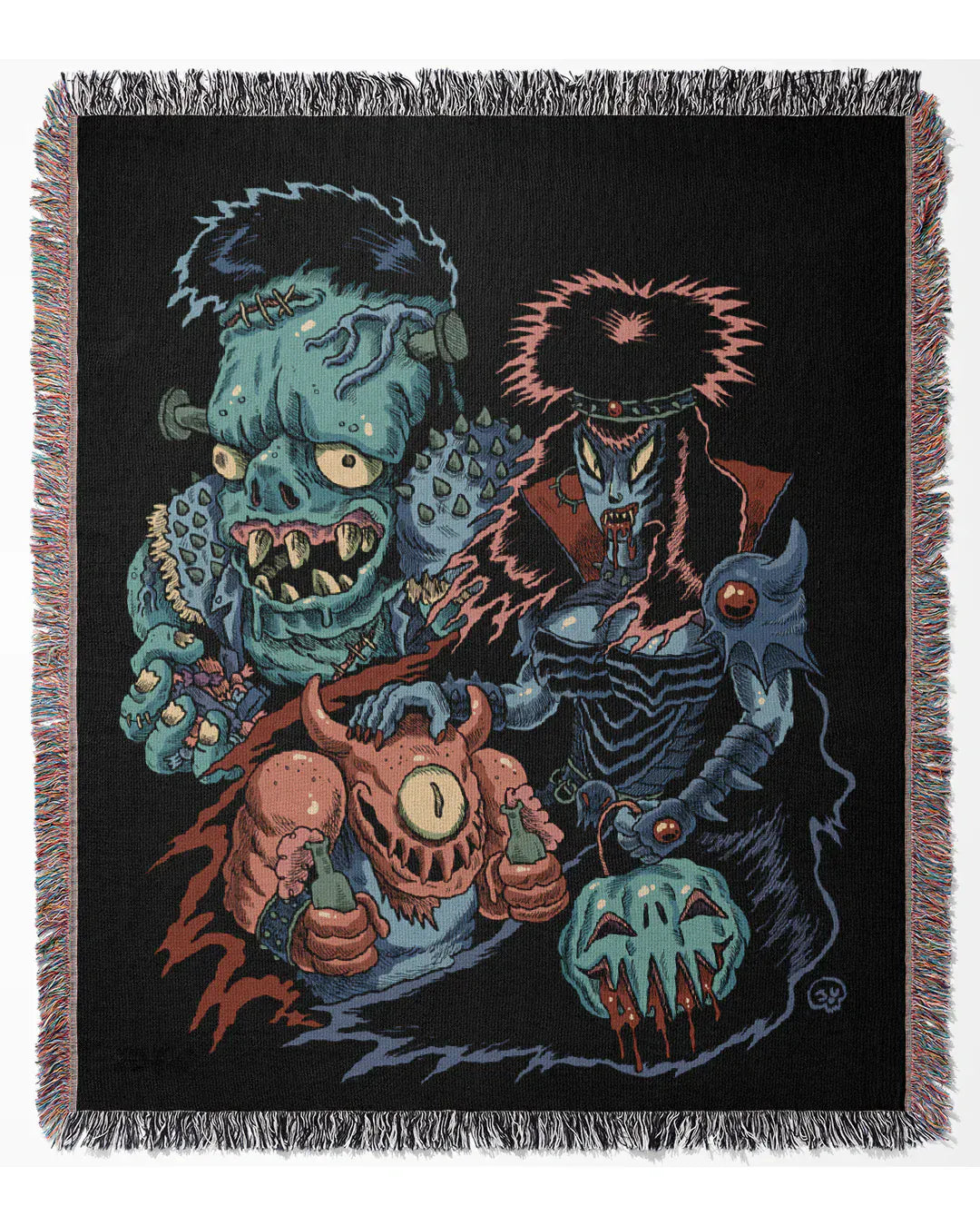 JIMMY GIEGERICH Home > Other Home Halloween Punx Woven Blanket