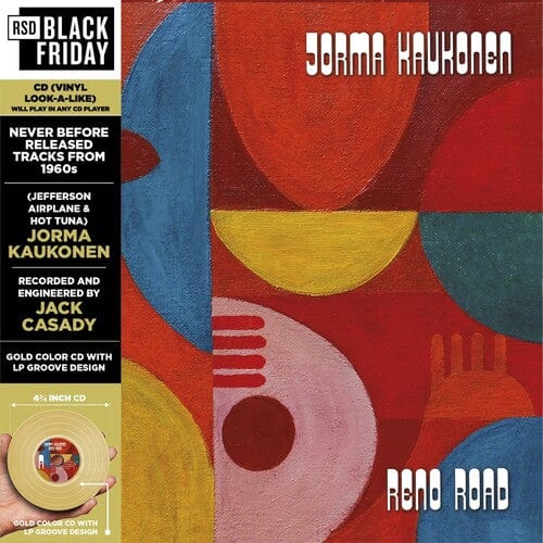 Jorma Kaukonen Music > Compact Discs Jorma Kaukonen - Reno Road: Unleased tracks from the '60's (RSD) [CD] 819514012757 CULF1275.2