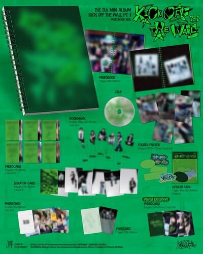 JYP ENT / REPUBLIC Music > Compact Discs Kickflip - KICK OFF THE WALL PT.1 [PHOTOBOOK Ver.] (Limited Edition, Sticker / Stickers, Photo Book, Photo / Photo Card, Postcard) [CD] 823375406181 JYPT252997.2